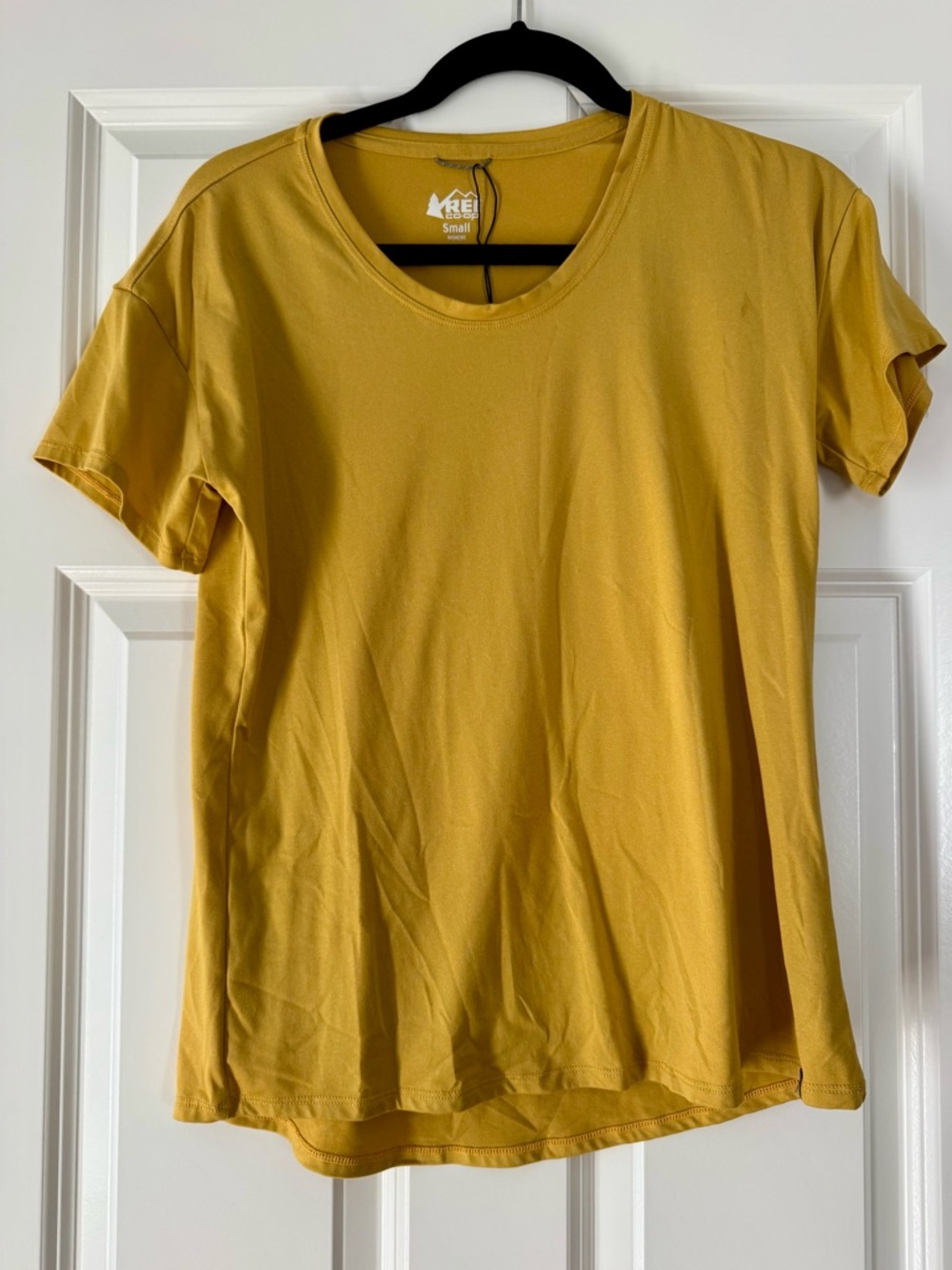 REI Women's Mustard Yellow Short-Sleeve Crew Tee
